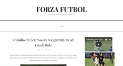 Desktop Screenshot of forzafutbol.com